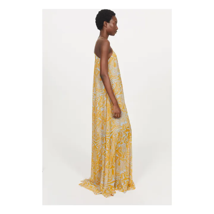 Rodebjer Robe Longue Solin | Jaune