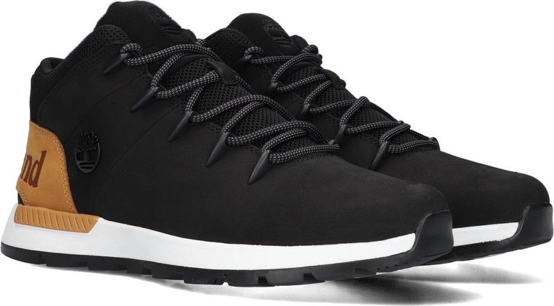Timberland - Sprint Trekker Mid - Schoenen - Jet Black - Leer - ReBOTL-stof