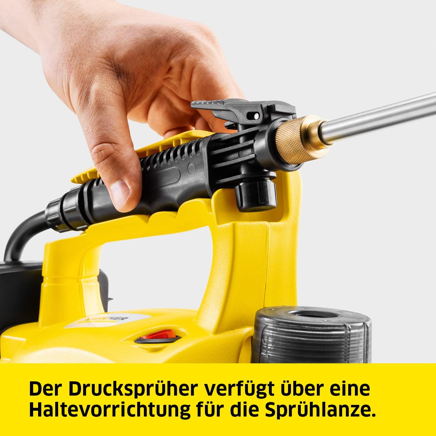 Kärcher 18 V Akku-Drucksprüher PSU 4-18, Druck: max. 3 bar, Fördermenge: 30 l/h, Schlauchlänge: 1,2 m, Behälter: 4 l, Teleskoplanze: 45-75 cm inkl. 18 V Starter Kit 18/25
