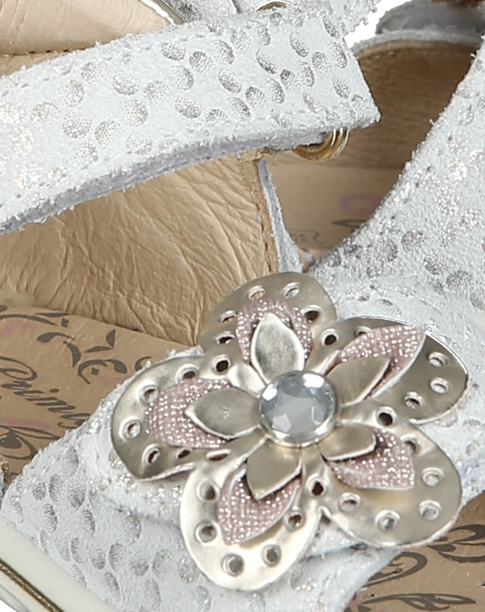 Klett-Sandalen BLÜTE in weiß