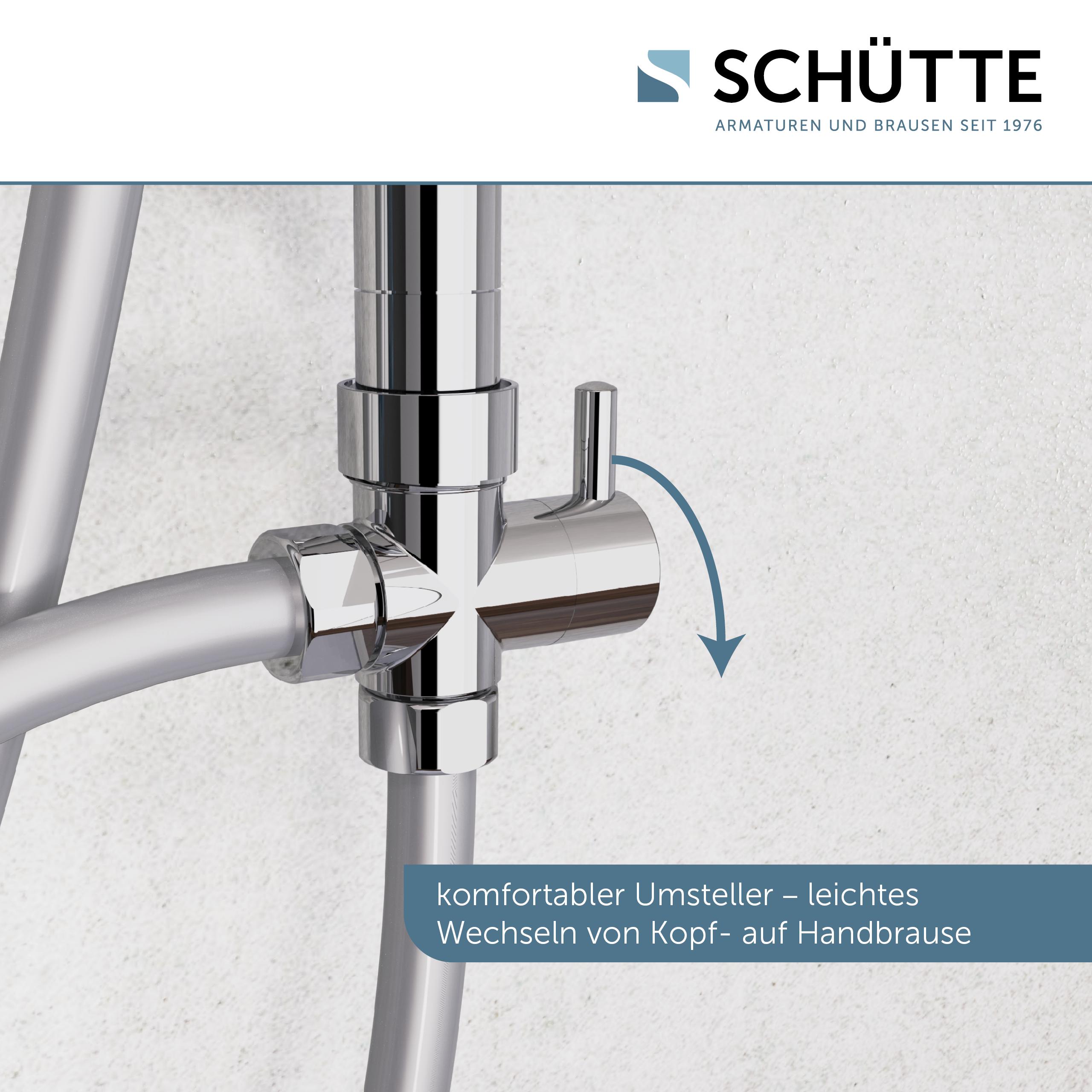 SchütteDuschset MALLORCA Regendusche ohne Armatur Chrom