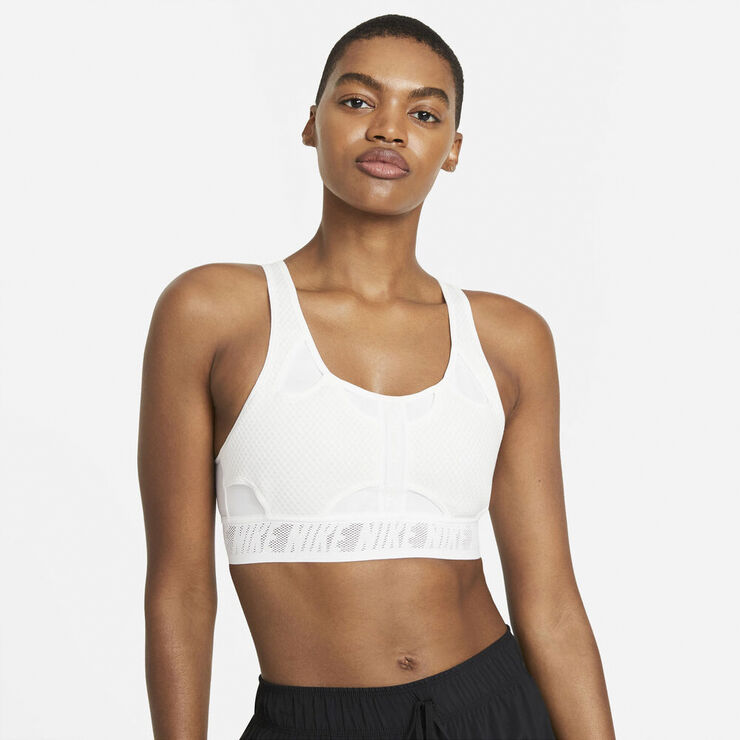 Nike Swoosh Ultrabreathe Medium Support Sports Bh Hvid