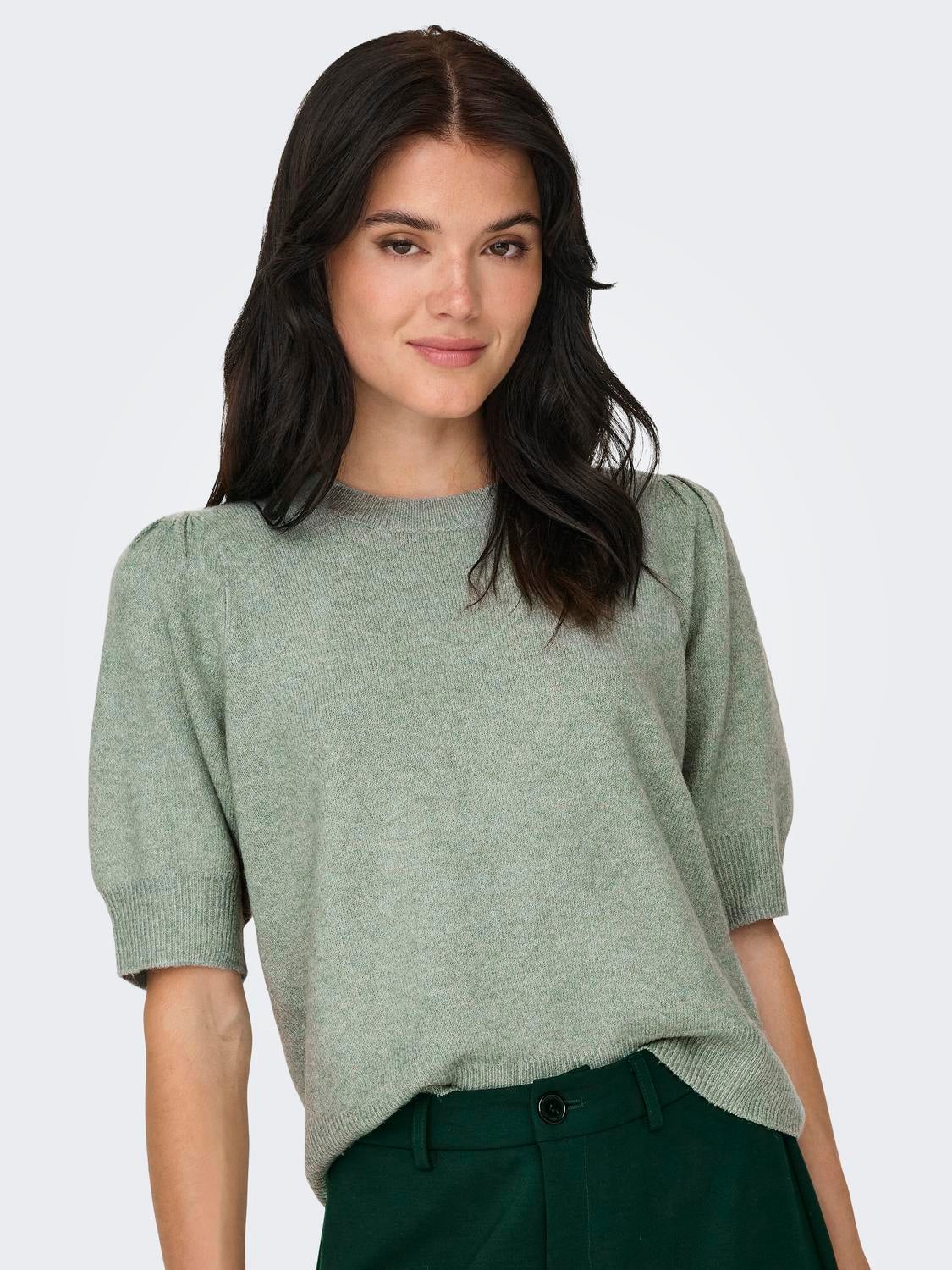 ONLRICA Strickpullover Chinois Green