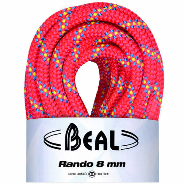 Corde alpinisme BEAL RANDO 8MM GD x 30M PINK