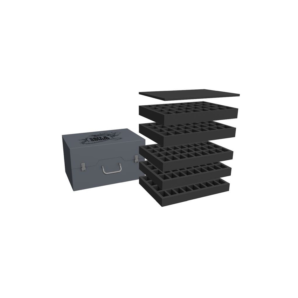 Rangement Safe & Sound - Boîte d'Armée pour 108 Figurines (Socles 32mm)