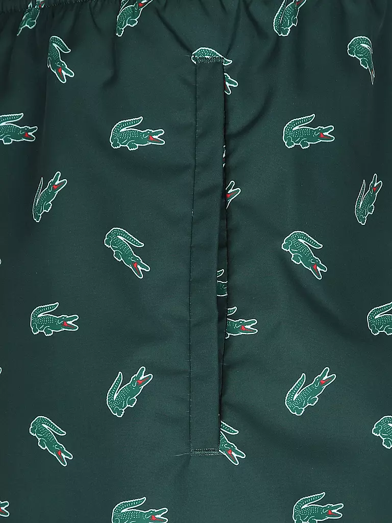 LACOSTE Badeshorts  dunkelgrün