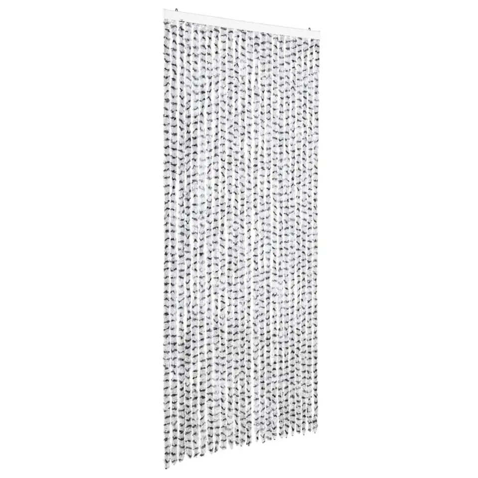 vidaXL - Deurgordijn - Grijs - Polypropyleen - 100 x 220 cm