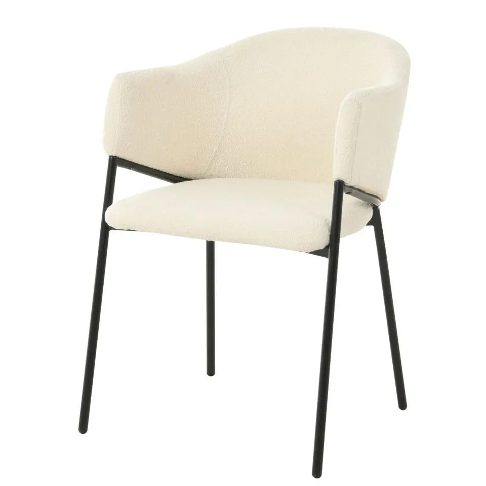 DS4U - Elza eetkamerstoel boucle wit