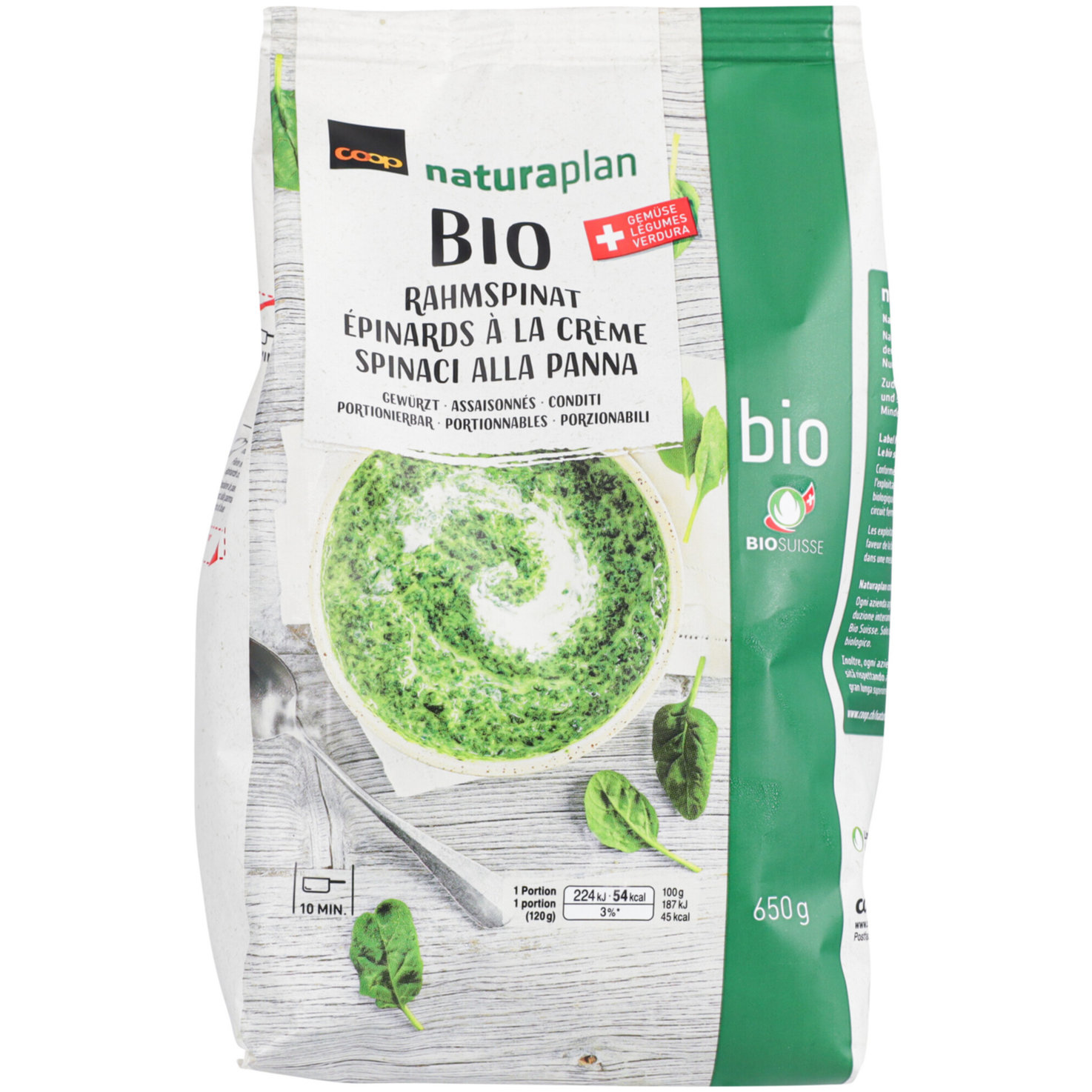 Naturaplan Bio Rahmspinat