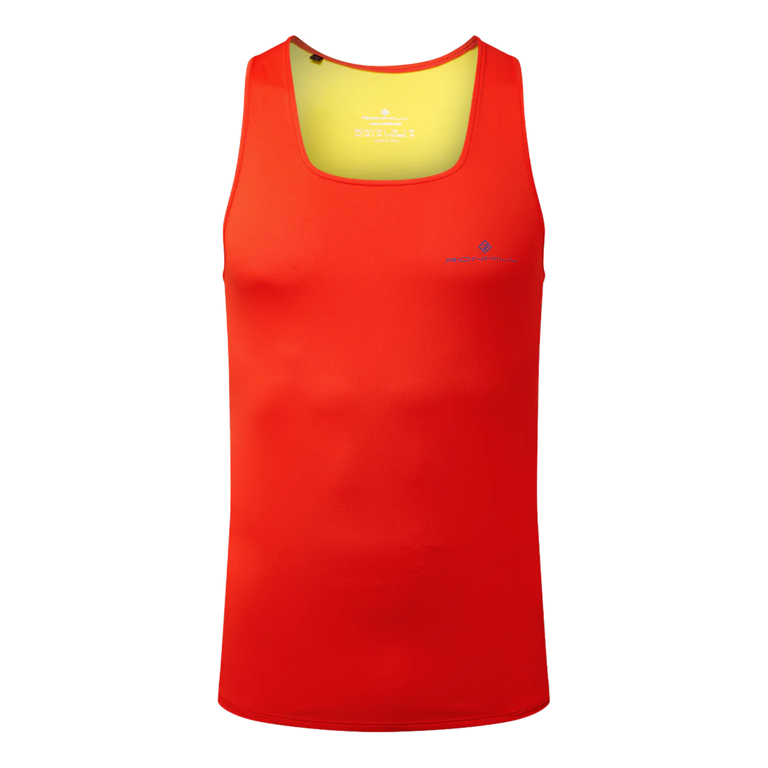 Ronhill Tech Revive Racer Débardeur Tank Top Hommes - Rouge , Jaune