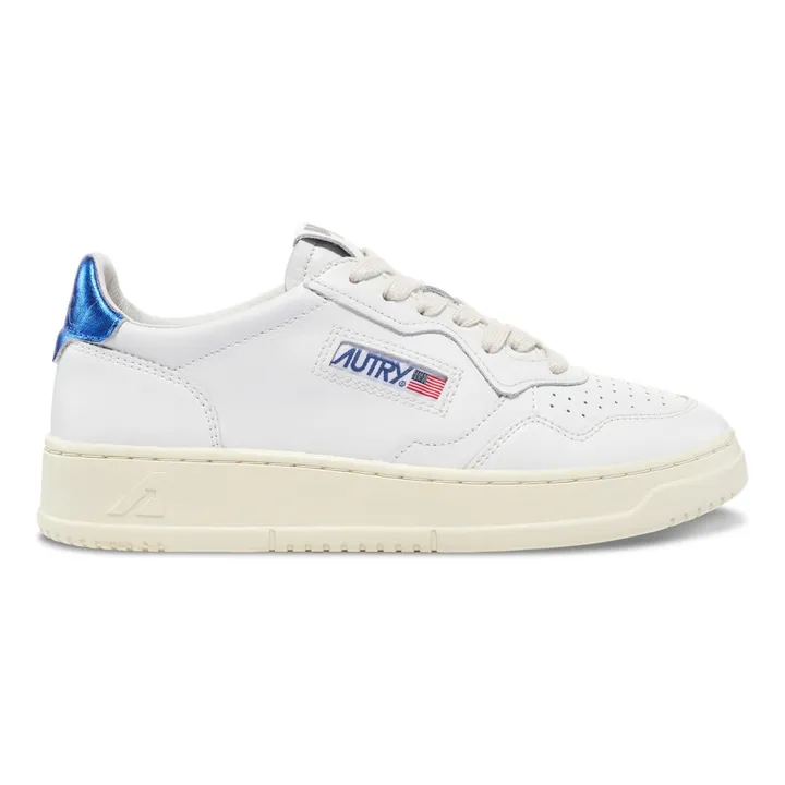 Autry Baskets Medalist Low Cuir | Bleu