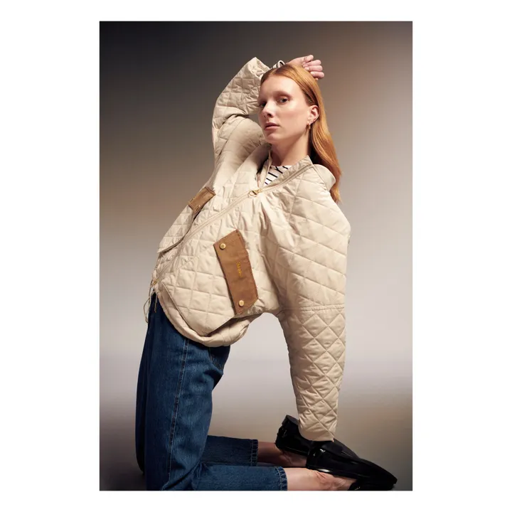Barbour Blouson Matelassé Bowhill | Ecru