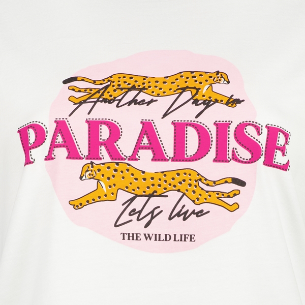 TwoDay dames T-shirt met panteropdruk
