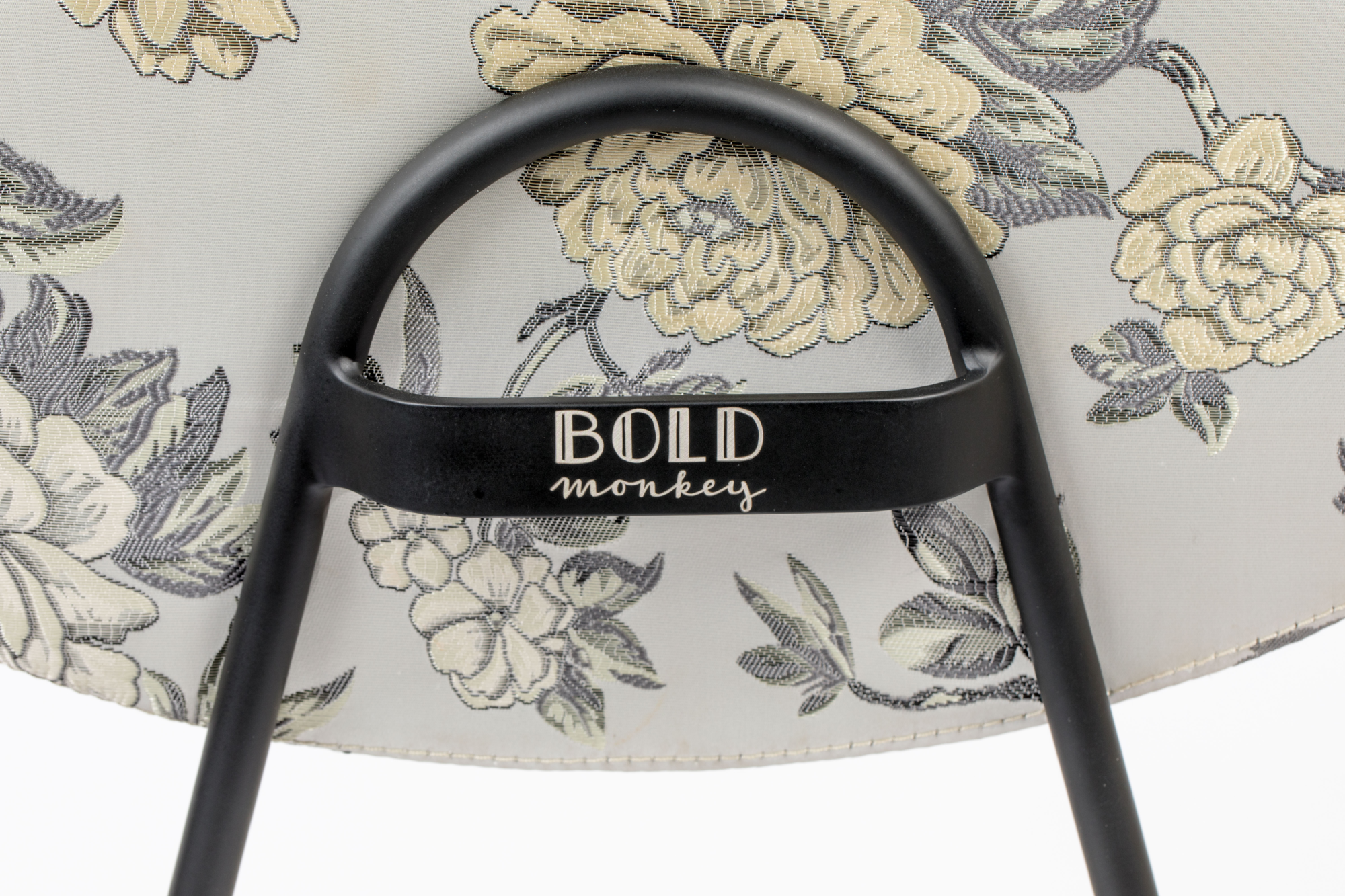 Bold Monkey stoel Kiss the Froggy bloemen print