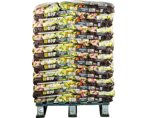 Universele grond COMPO BIO turfvrij (45 zakken x 20 liter = 0,9 m³) 1 pallet