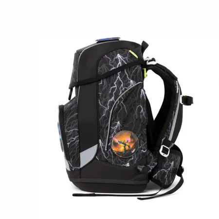 ergobag CUBO Schulranzen-Set Super ReflektBär Glow, 5-teilig