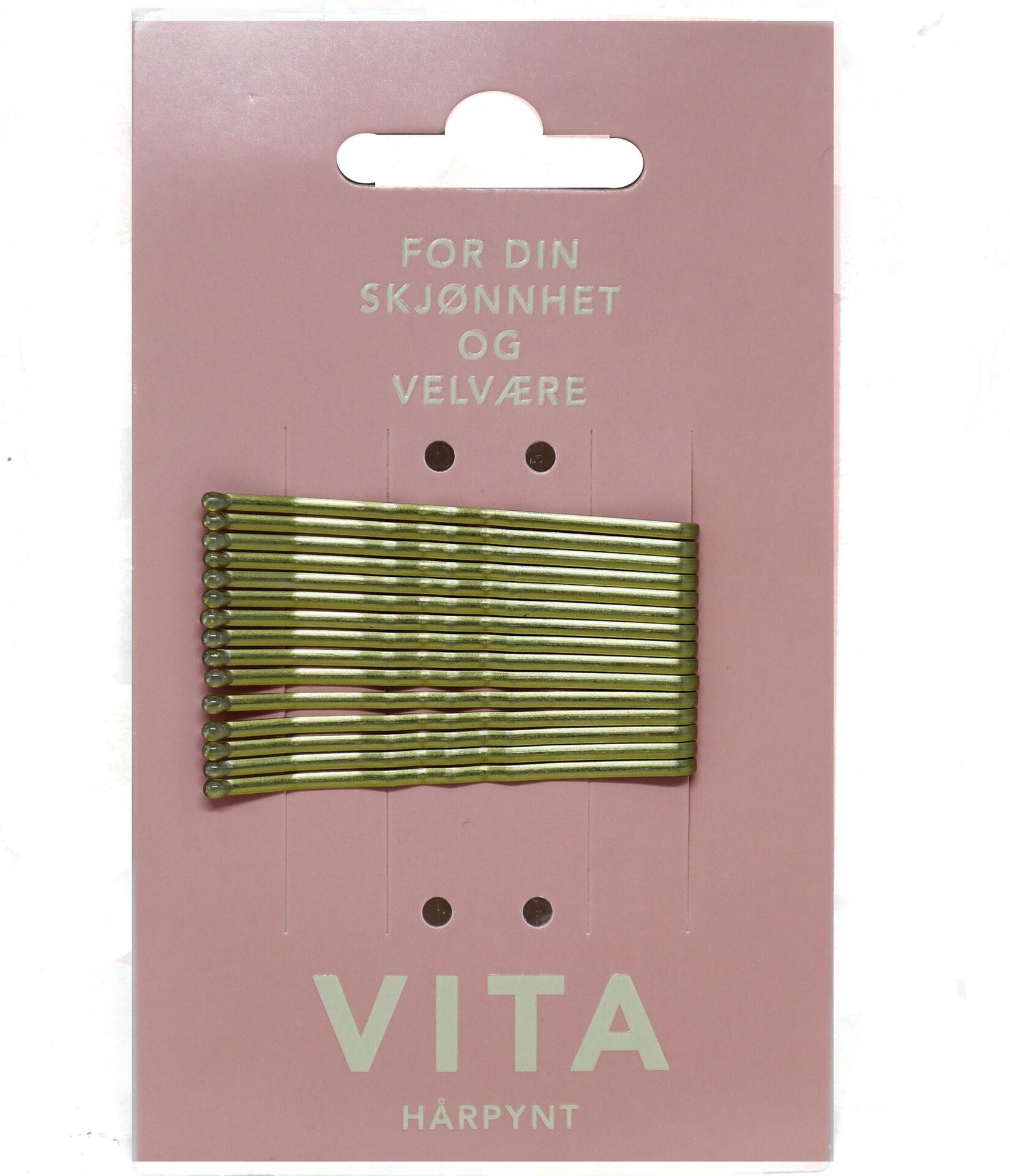 VITA Accessories Hårnåler gull matt 15-pack, 5 cm