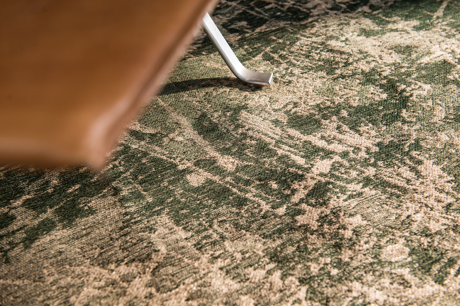 Ecorugs vloerkleed Cracks groen 280x390 cm