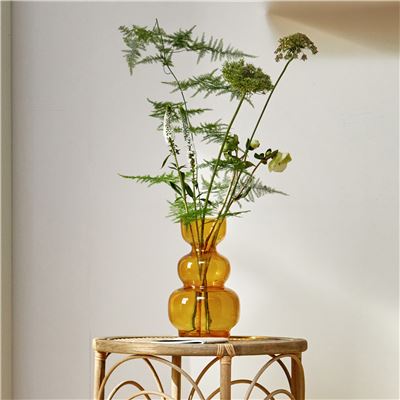 Vase en verre coloré