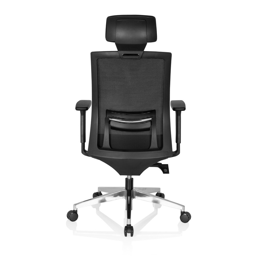 Profi Chefsessel CAPTIVA Stoff/Netzstoff mit Armlehnen (höhenverstellbar) hjh OFFICE