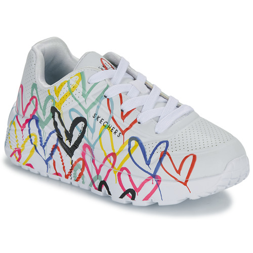 Skechers - UNO LITE - GOLDCROWN SPREAD THE LOVE - Blanc / Multicolore