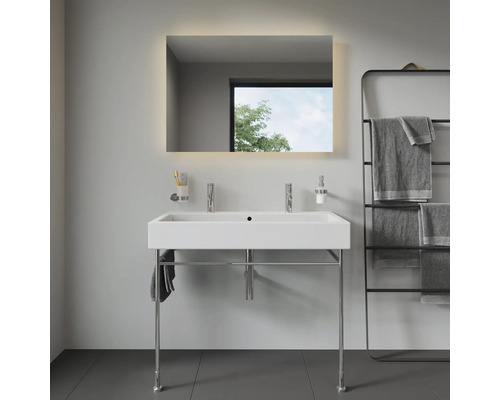 DURAVIT dubbele wastafel Vero 100 x 47 cm wit glanzend 454100024