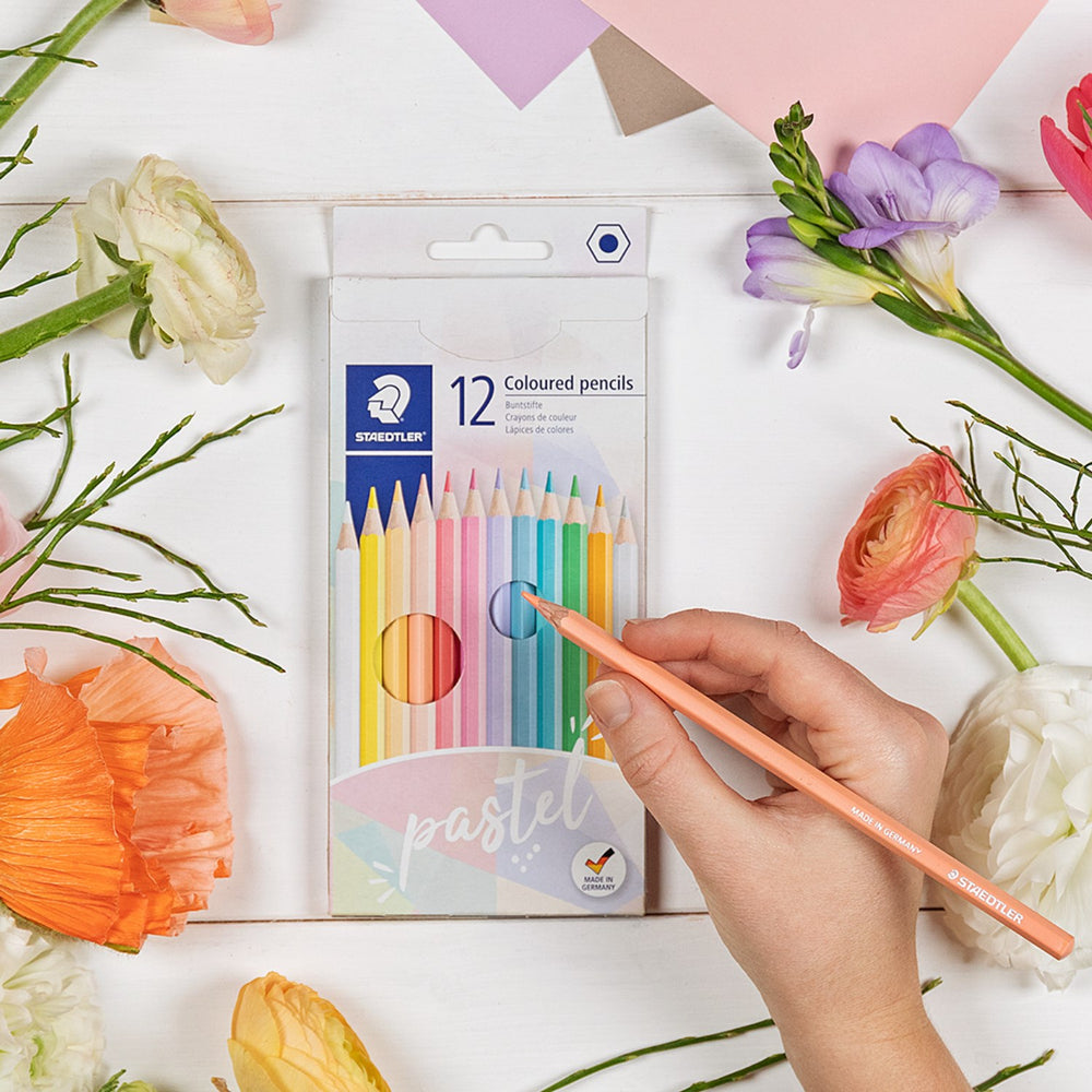 Køb Staedtler Farveblyanter Pastel Line Hexagonal