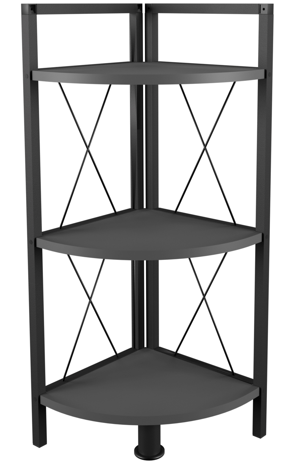 Eckregal INSASI 2 - anthrazit-schwarz - 87 cm hoch