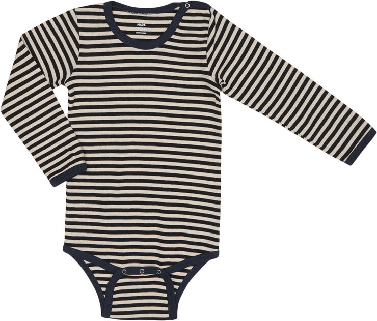 Mads Nørgaard - Copenhagen Soft Duo Striped Body Off white / black / navy