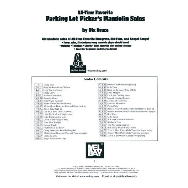 Mel Bay Favorite Picker's Mandolin