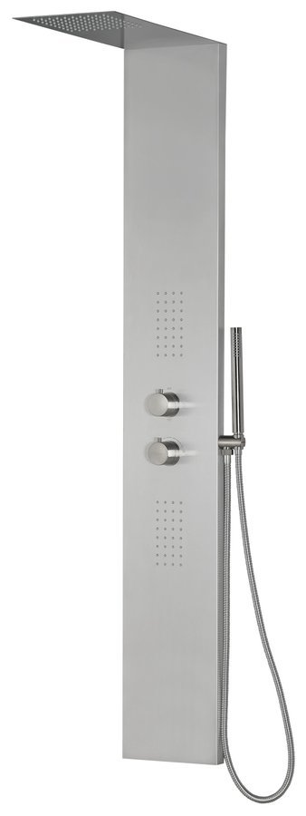 Sapho Grace douchepaneel 145x22cm chroom geborsteld