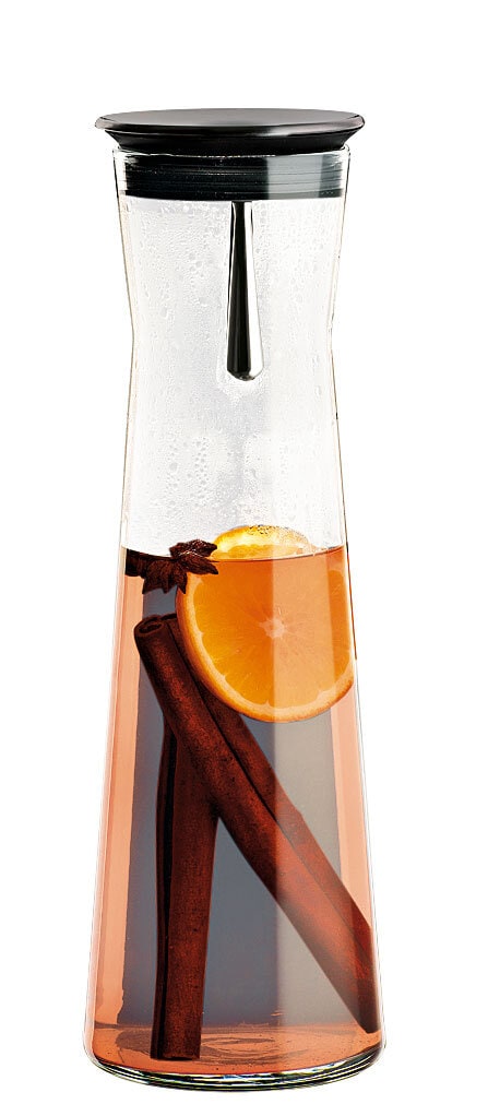 SIMAX exclusive Karaffe SPOUT 1100 ml klarglas/ schwarz