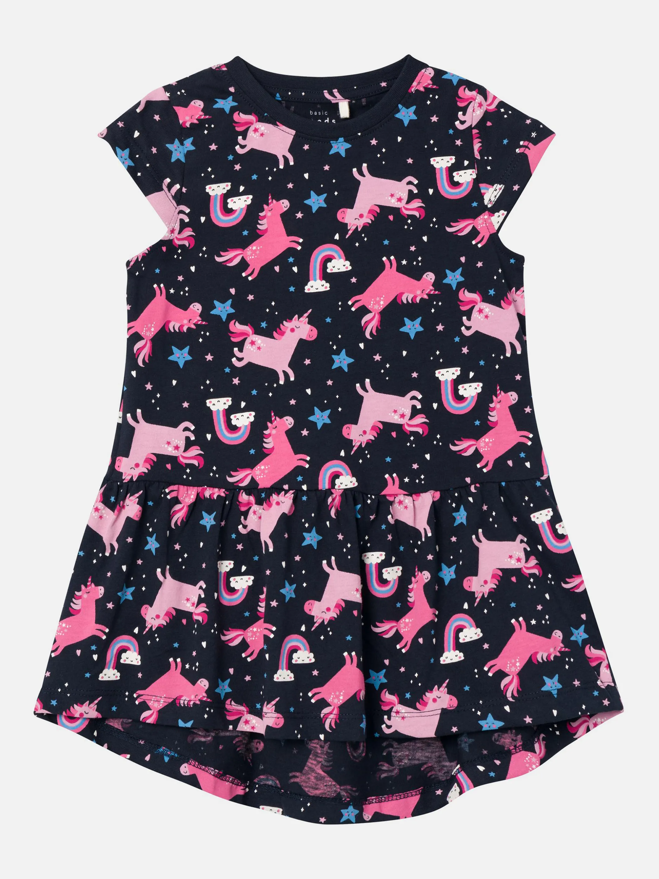 Mädchen Kleid mit Alloverprint