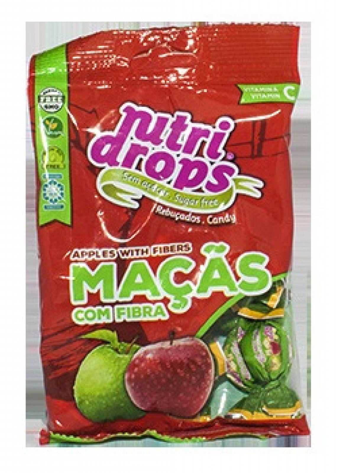 NUTRIDROPS Balas de Vitamina C Sabor Limão e Menta 75g