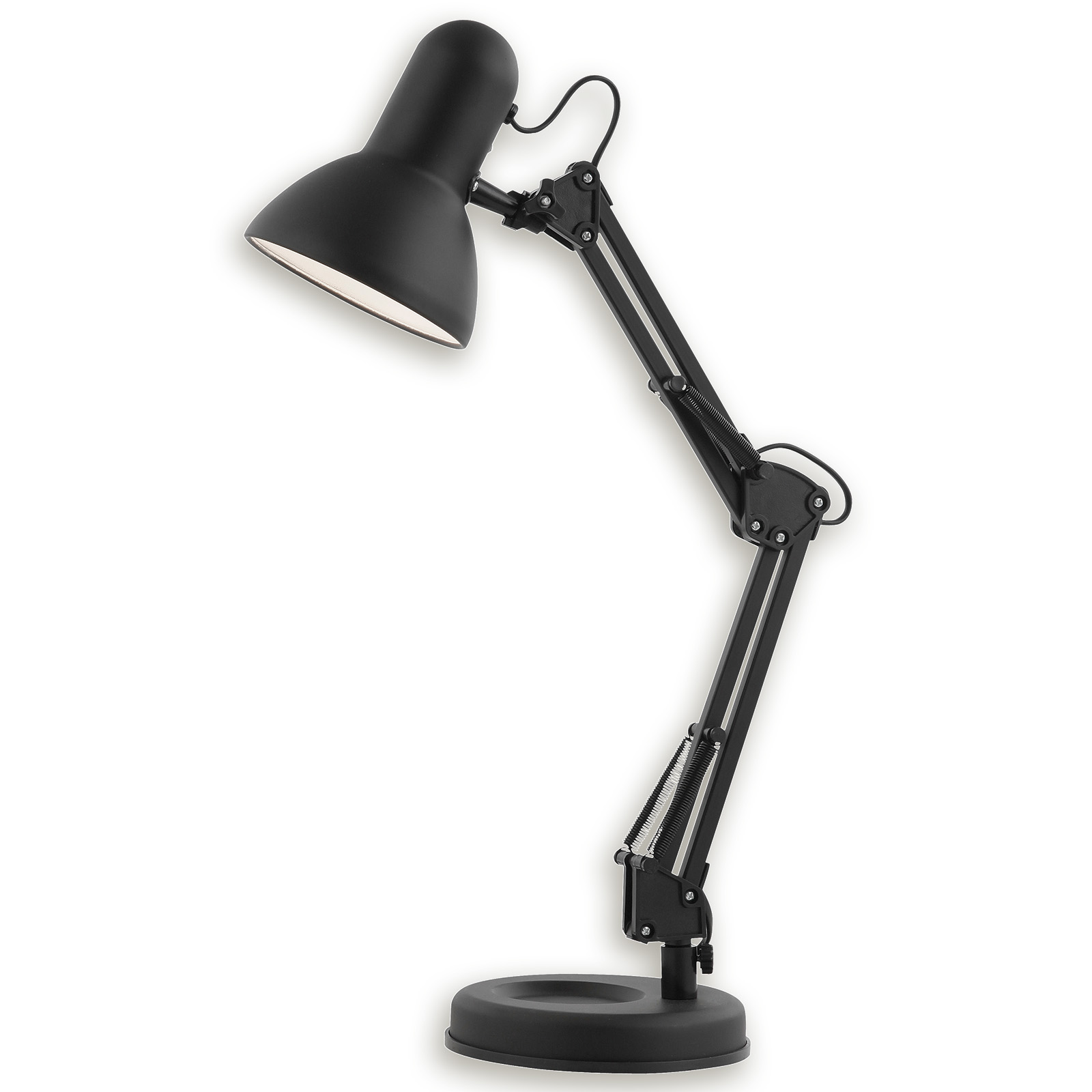 Schreibtischlampe - schwarz - verstellbar