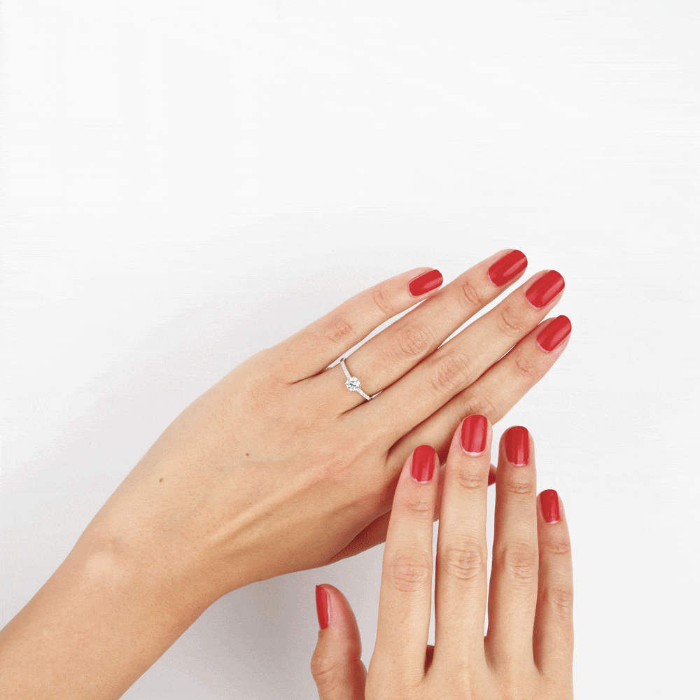 Bague Manon Or Blanc Oxyde De Zirconium