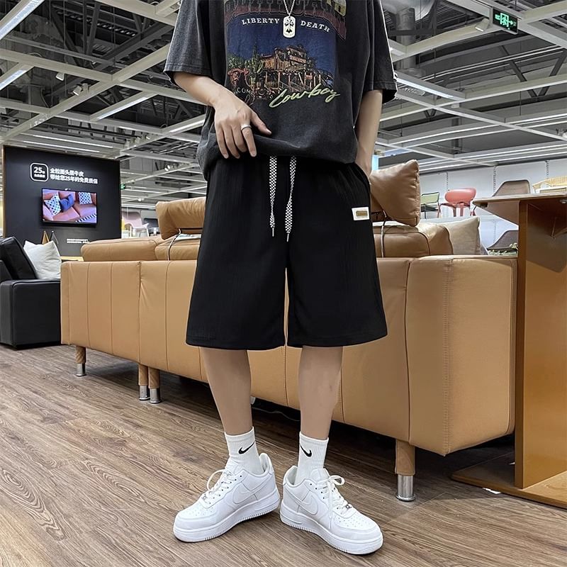 fluffush - Shorts met hoge taille en trekkoordapplicatie