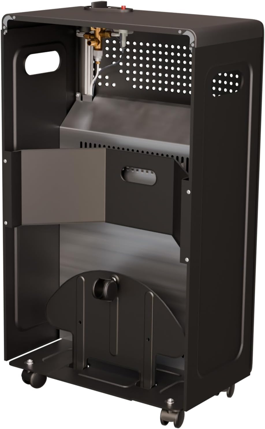 Tronitechnik® Heizgerät 4200 Watt 3 Stufen Gasheizofen Gasheizgerät Gasheizer Keramik Gasofen Gasstrahler für Gasflasche Propangas Heizer, Heizung inkl. Gasdruckregler mobil energiesparend