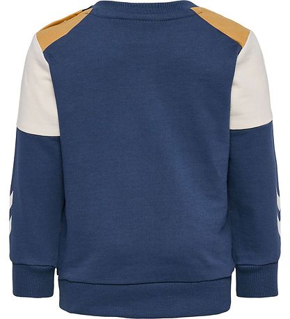 Hummel Sweatshirt - HmlHappy Now - Ochre/Sea