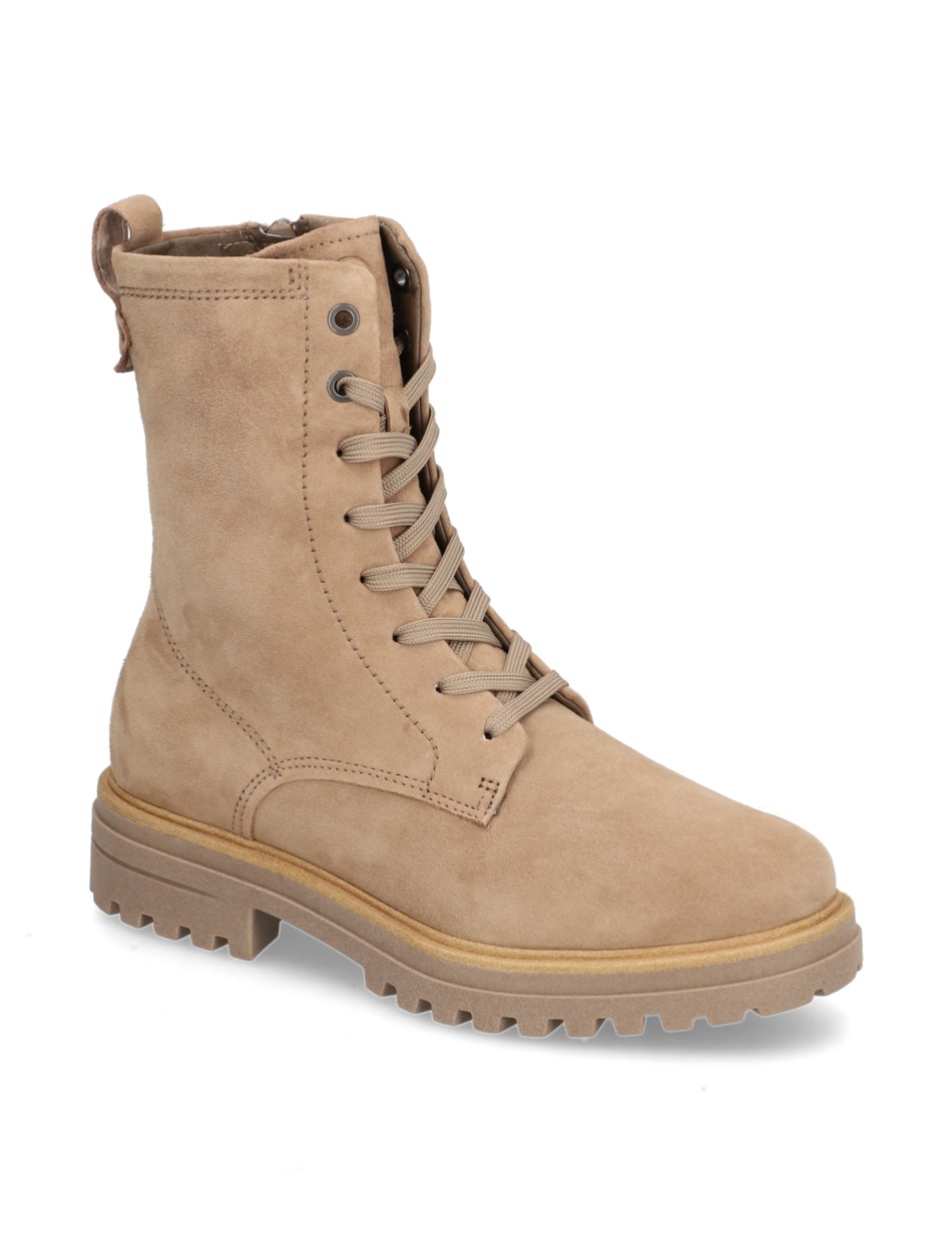 Veloursleder Schnürboot