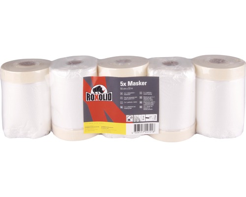 ROXOLID Profipack Fine Crepe Masker 550 mm x 33 m 5 stuks