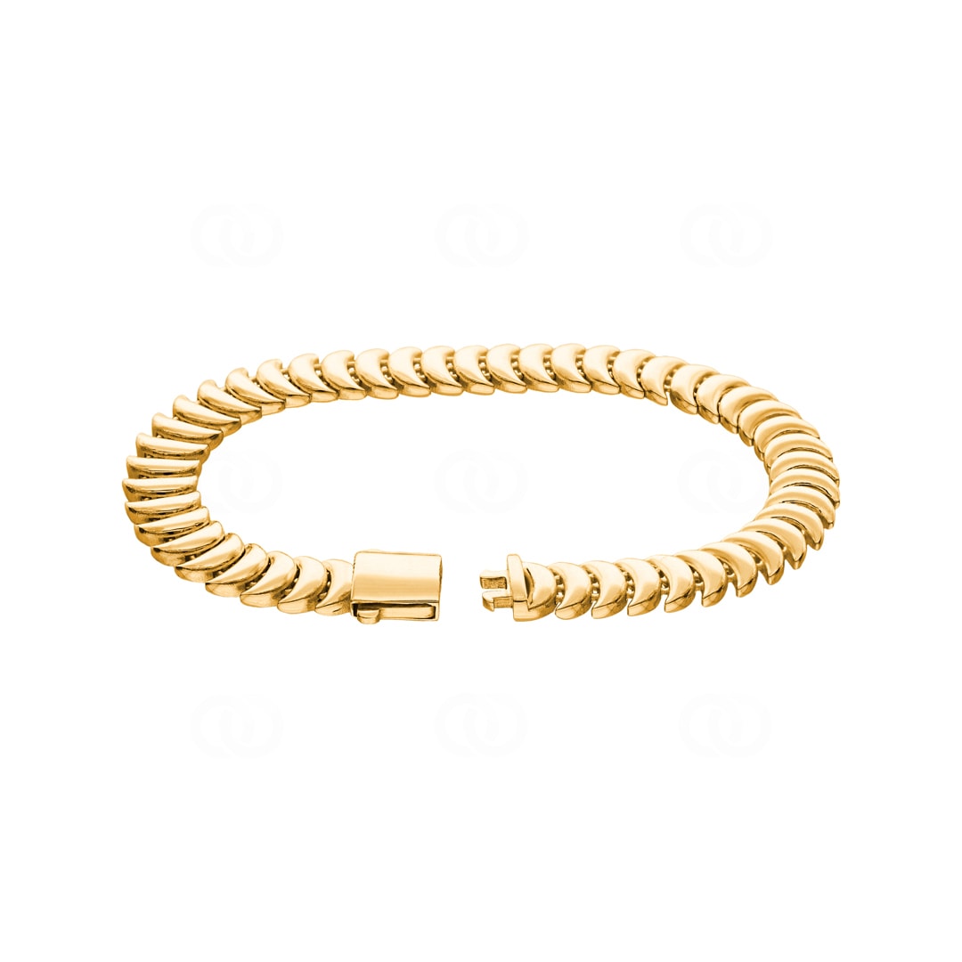 8.0mm Armband 750/18 K Gelbgold