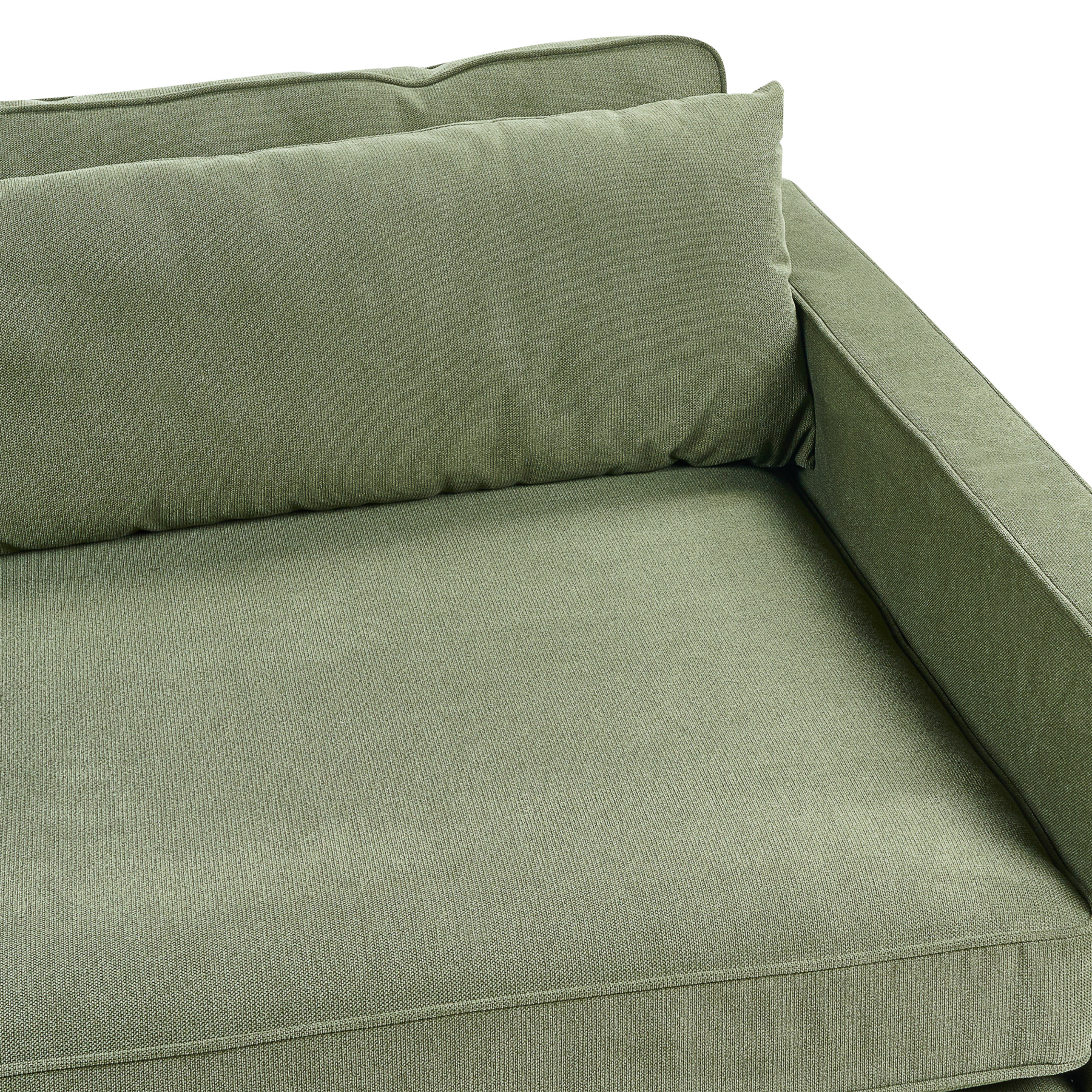 Beliani - VINSTRA - Driezitsbank - Groen - Polyester