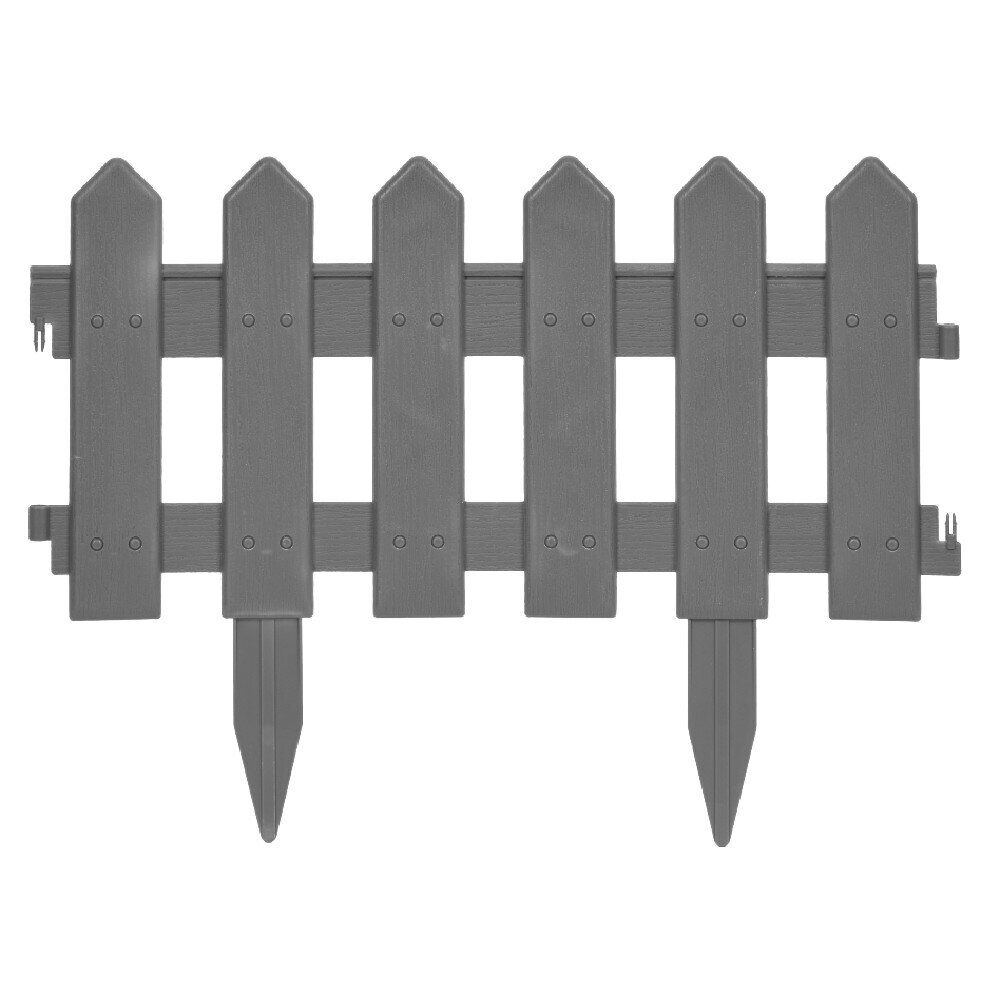 Bordure de jardin en plastique gris