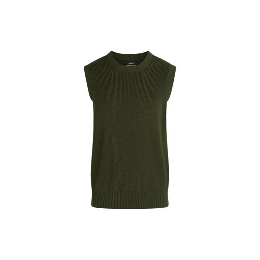 Mads Nørgaard Active Wool Koro Strikvest, Grape Leaf, S