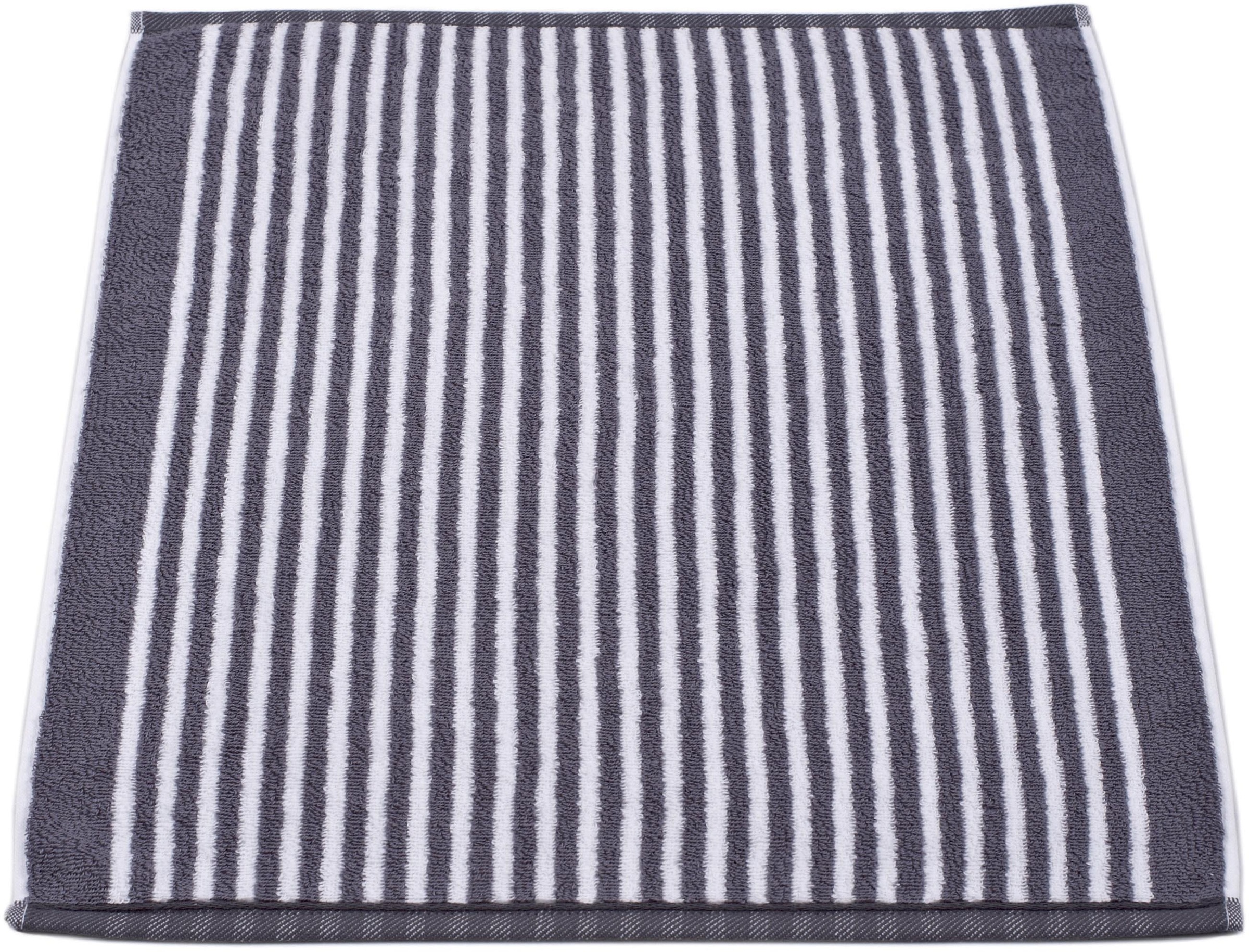 ROSS Geschirrtuch »Exclusiv« 1x Küchen-Frottiertuch 50x50 cm Streifen u. 2x Geschirrtücher 50x70 cm