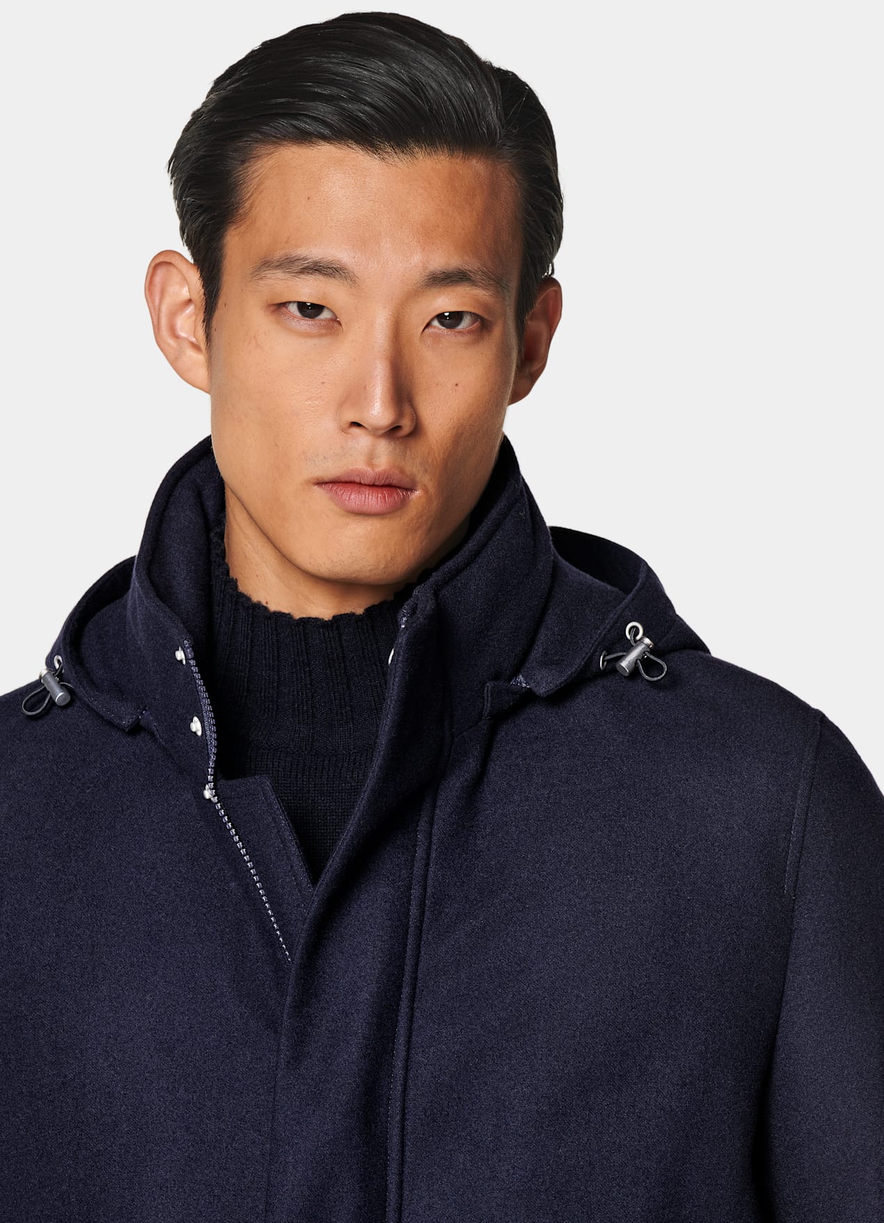 Parka rembourrée bleu marine