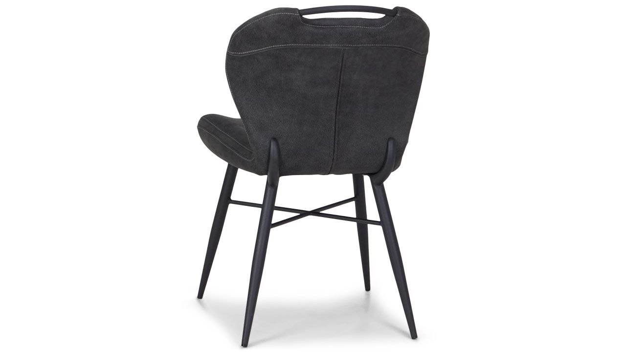 Eetstoel - antraciet Bray B56 x D66 x H86 cm
