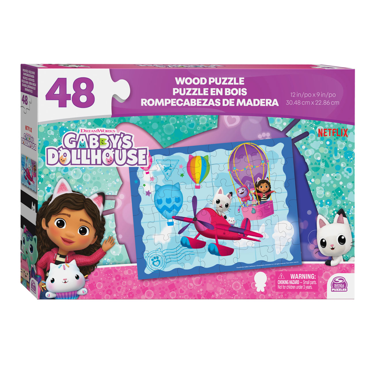 Gabby's Poppenhuis Houten Puzzel, 24st.