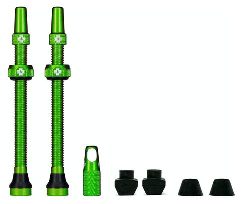 Valves Tubeless Muc-Off Aluminium 80 mm Vert